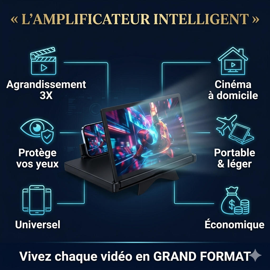 UN MINI CINÉMA DANS VOTRE SAC — VIVEZ CHAQUE VIDÉO EN GRAND FORMAT !