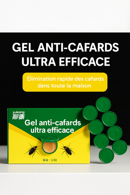 "Fini les Cafards en 3 Jours — Gel Anti-Cafard Professionnel, Sans Odeur, Sans Danger pour Tes Enfants"