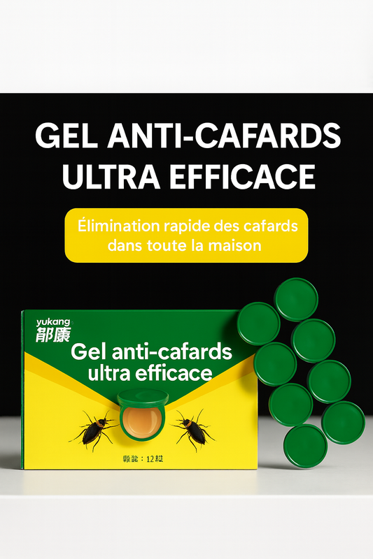 "Fini les Cafards en 3 Jours — Gel Anti-Cafard Professionnel, Sans Odeur, Sans Danger pour Tes Enfants"