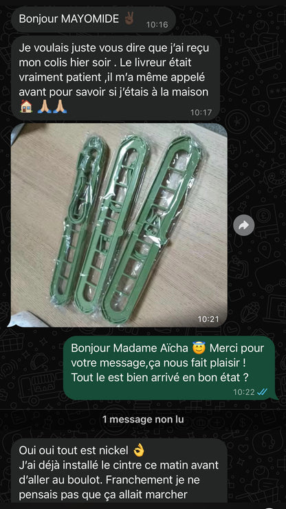 Cintre Magique 9-en-1 : Libérez 80% d'Espace dans votre Dressing ! CIV