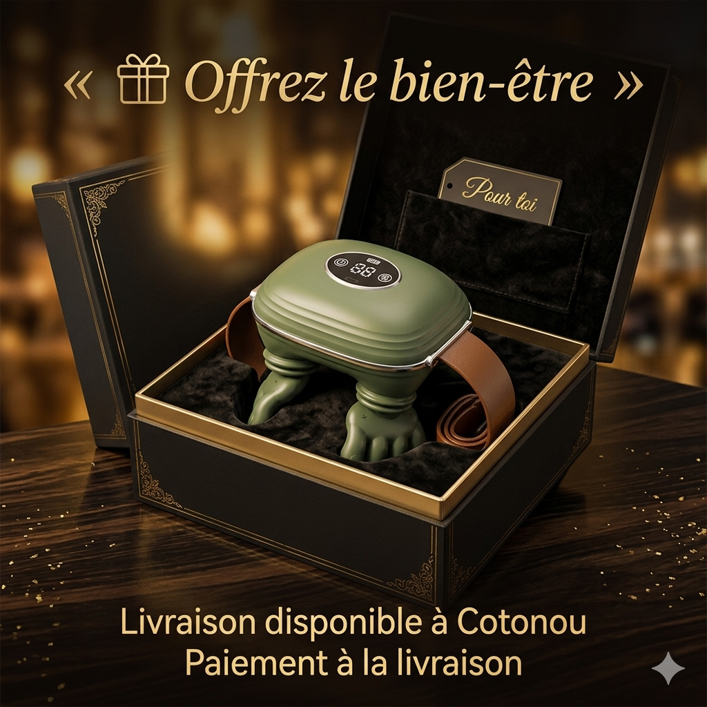 Masseur Électrique Intelligent — Soulagement Instantané  des Douleurs de Dos, Nuque & Corps | 6 Têtes Rotatives