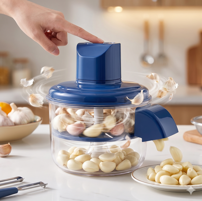 Éplucheur Électrique Automatique Multifonction – Ail, Raisins & Tomates en 30 Secondes