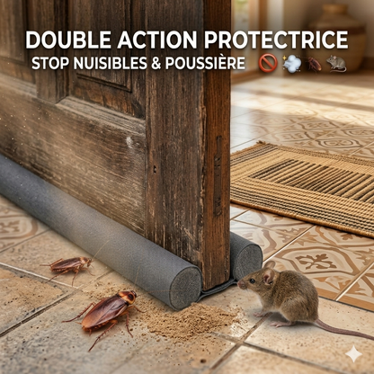 Joint de Porte Adhésif Double Face — Stop Moustiques, Poussière &amp; Bruit | Installation 2 Minutes