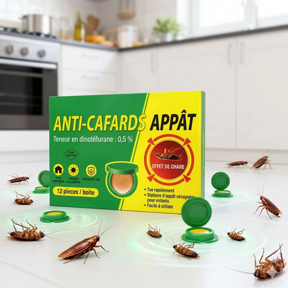 "Fini les Cafards en 3 Jours — Gel Anti-Cafard Professionnel, Sans Odeur, Sans Danger pour Tes Enfants"