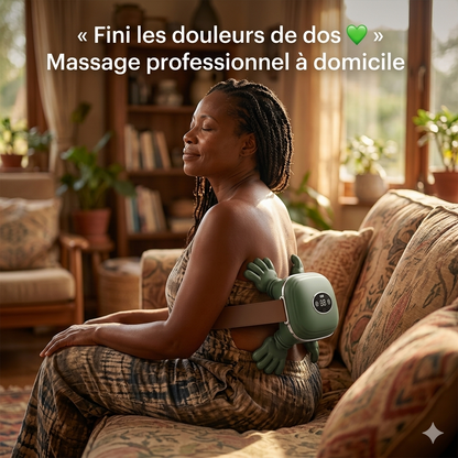 Masseur Électrique Intelligent — Soulagement Instantané  des Douleurs de Dos, Nuque & Corps | 6 Têtes Rotatives