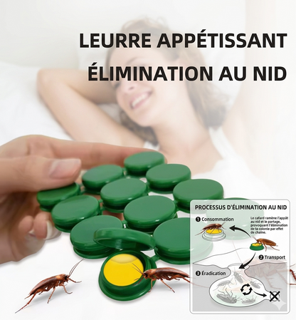 "Fini les Cafards en 3 Jours — Gel Anti-Cafard Professionnel, Sans Odeur, Sans Danger pour Tes Enfants"