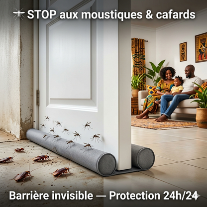 Joint de Porte Adhésif Double Face — Stop Moustiques, Poussière &amp; Bruit | Installation 2 Minutes