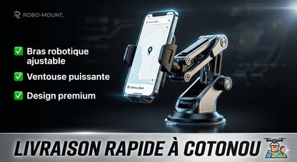 Support Téléphone Bras Robot — Fini le Téléphone qui Tombe ! Le Bras Robot est Arrivé au Bénin 📱🤖