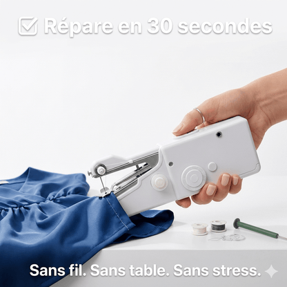 🪡 Machine à Coudre Portable — Réparez N’importe Quel Tissu en 30 Secondes, Sans Expérience