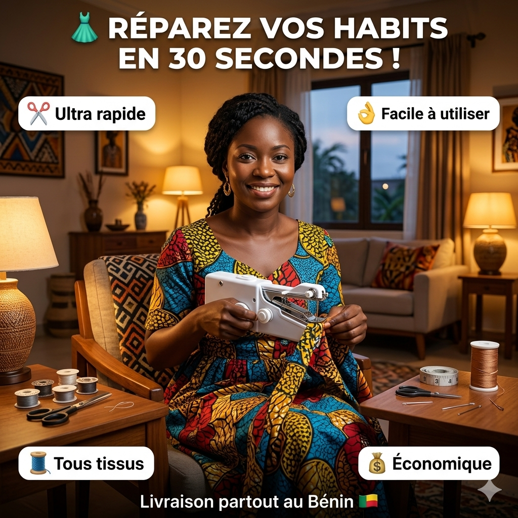 🪡 Machine à Coudre Portable — Réparez N’importe Quel Tissu en 30 Secondes, Sans Expérience