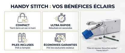 🪡 Machine à Coudre Portable — Réparez N’importe Quel Tissu en 30 Secondes, Sans Expérience