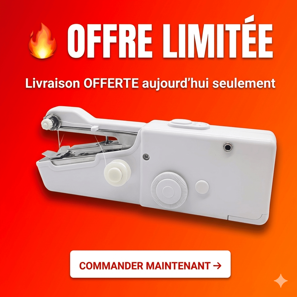 🪡 Machine à Coudre Portable — Réparez N’importe Quel Tissu en 30 Secondes, Sans Expérience