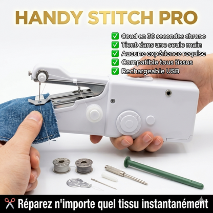 🪡 Machine à Coudre Portable — Réparez N’importe Quel Tissu en 30 Secondes, Sans Expérience