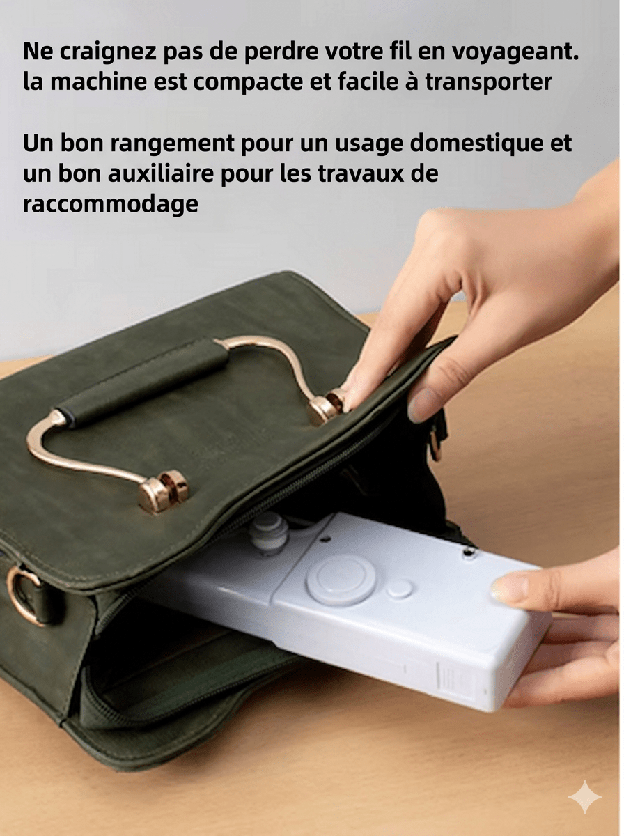 🪡 Machine à Coudre Portable — Réparez N’importe Quel Tissu en 30 Secondes, Sans Expérience