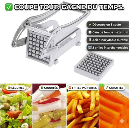 Coupe-Frites Professionnel — Préparez 1kg de Frites en Moins d’1 Minute !