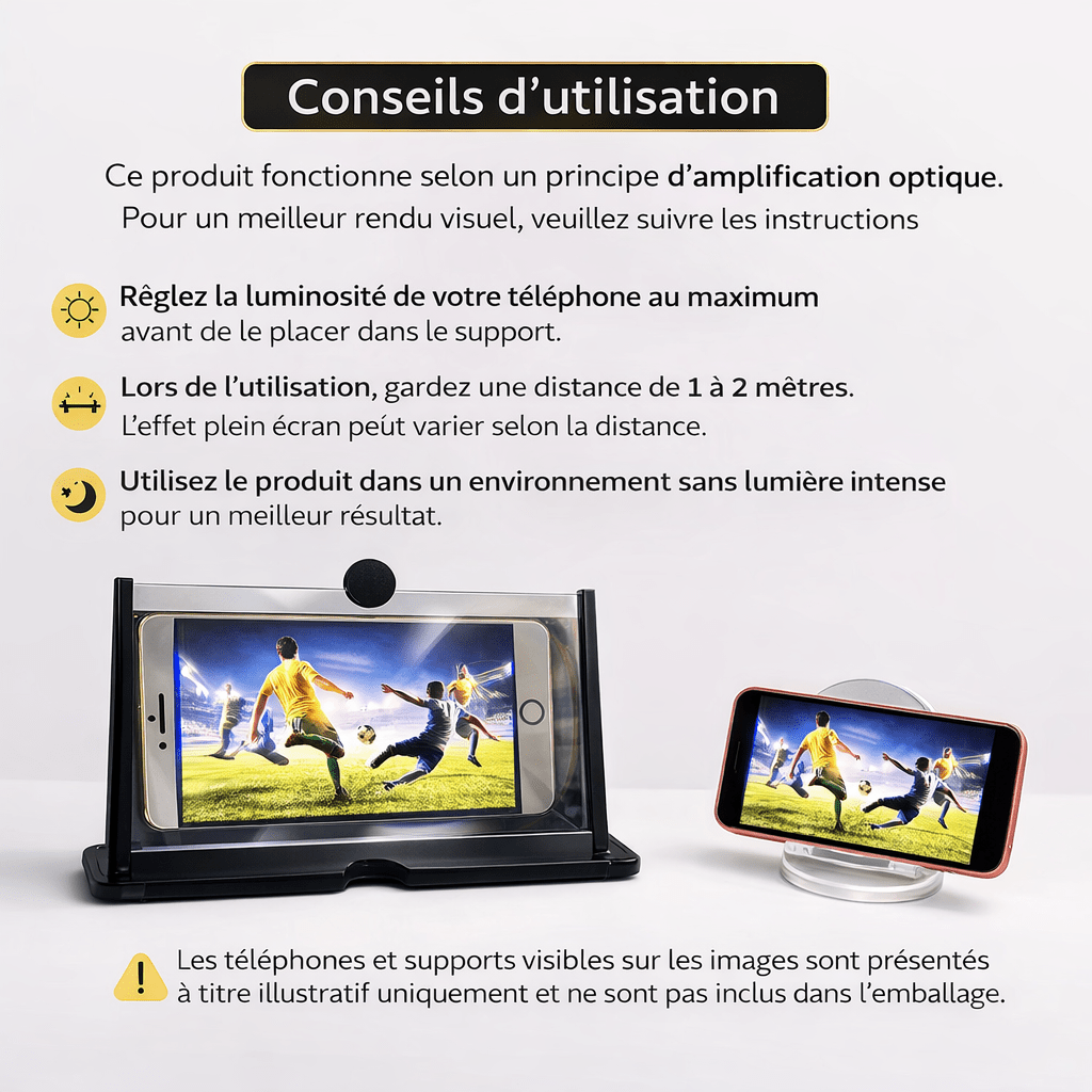 UN MINI CINÉMA DANS VOTRE SAC — VIVEZ CHAQUE VIDÉO EN GRAND FORMAT !