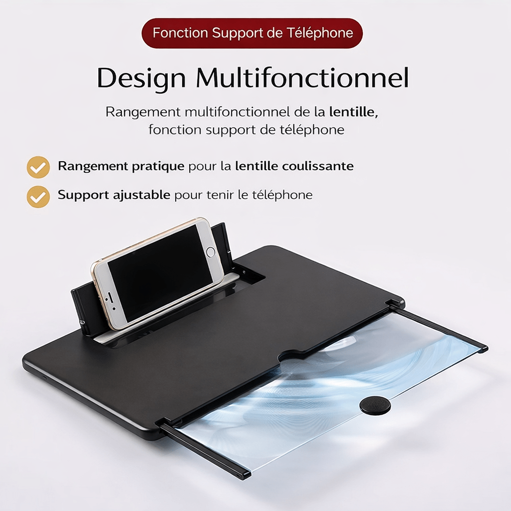 UN MINI CINÉMA DANS VOTRE SAC — VIVEZ CHAQUE VIDÉO EN GRAND FORMAT !