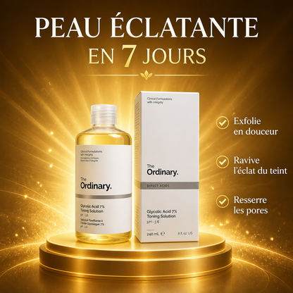 The Ordinary Glycolic Acid 7% Toning Solution 240ml – Éclat & Anti-Taches