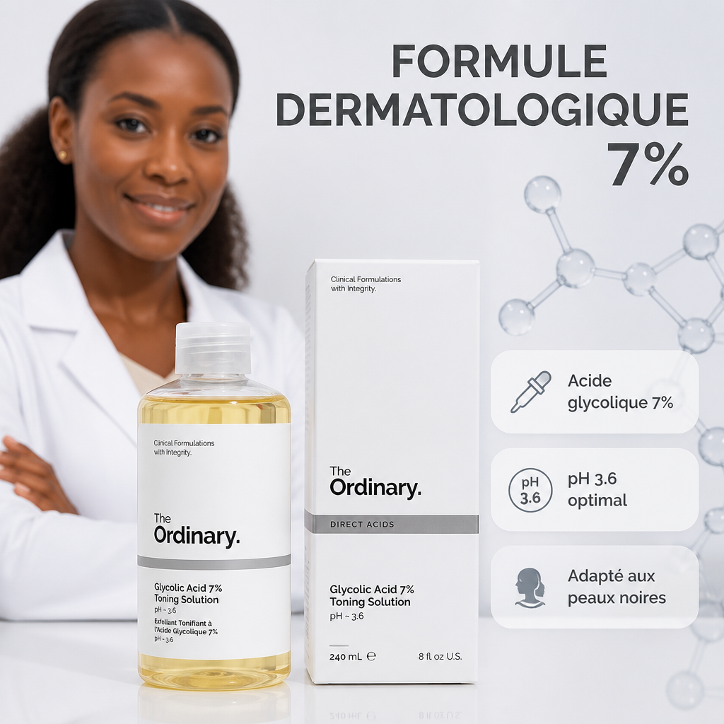 The Ordinary Glycolic Acid 7% Toning Solution 240ml – Éclat & Anti-Taches