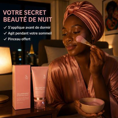 Masque de Nuit Collagène 75ml – Hydratation Intense & Effet Repulpant