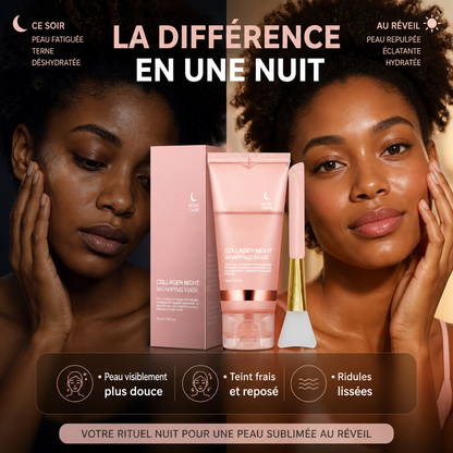 Masque de Nuit Collagène 75ml – Hydratation Intense & Effet Repulpant