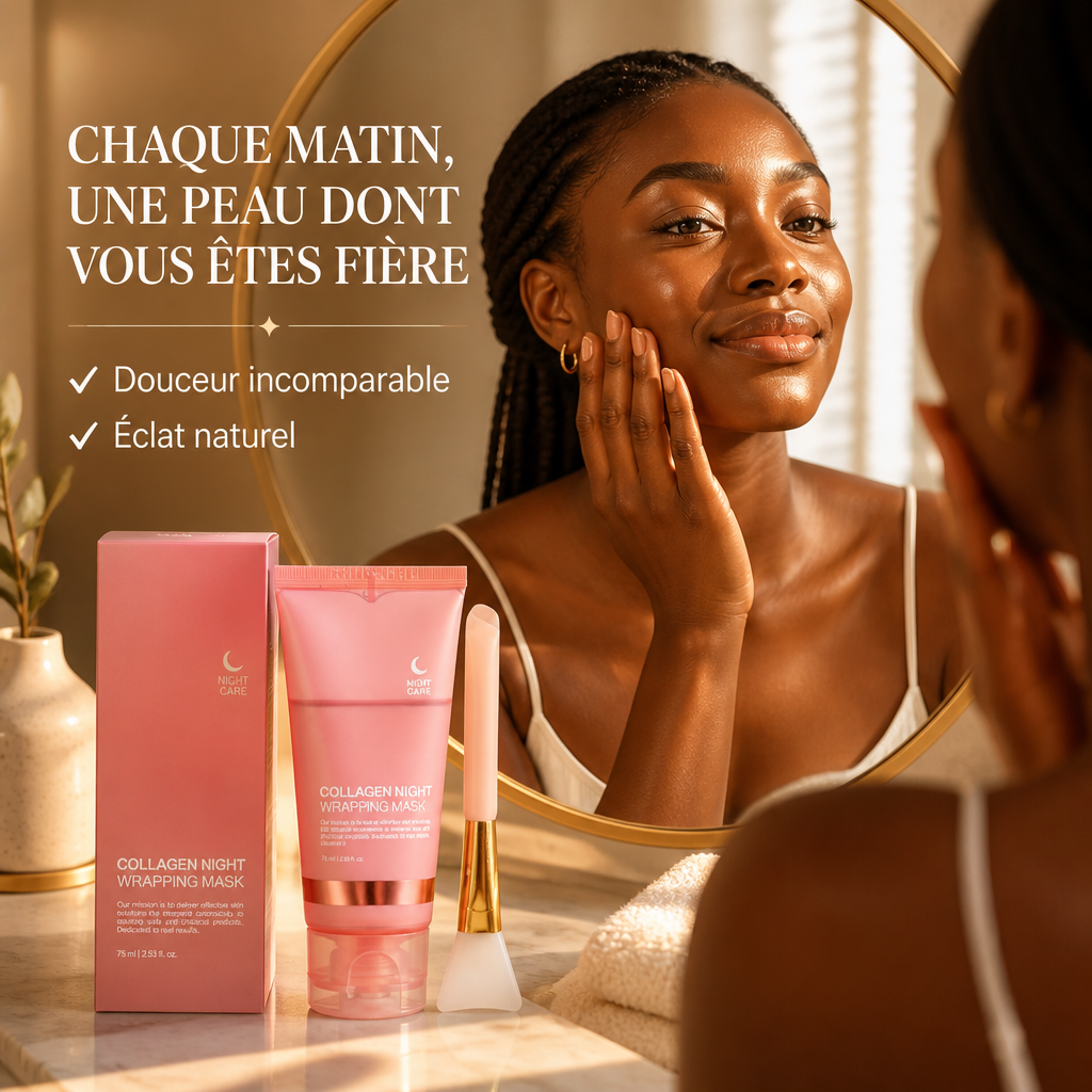 Masque de Nuit Collagène 75ml – Hydratation Intense & Effet Repulpant
