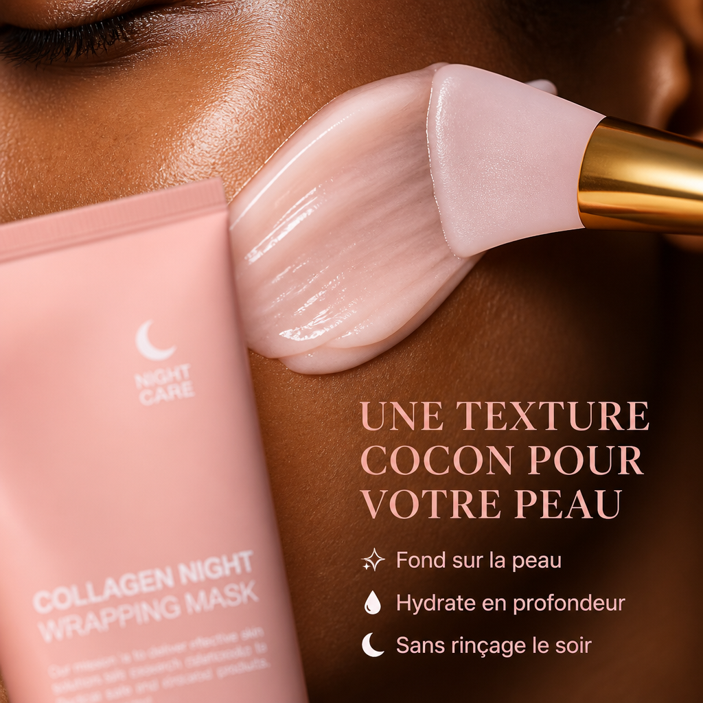 Masque de Nuit Collagène 75ml – Hydratation Intense & Effet Repulpant