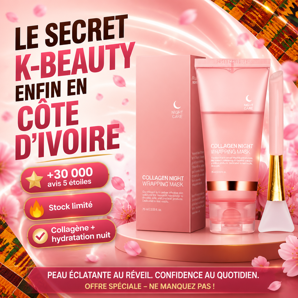 Masque de Nuit Collagène 75ml – Hydratation Intense & Effet Repulpant