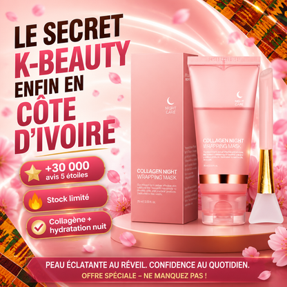 Masque de Nuit Collagène 75ml – Hydratation Intense & Effet Repulpant