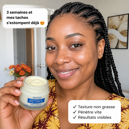 Crème Rétinol 2,5% + Acide Hyaluronique – Anti-Rides & Fermeté 50g