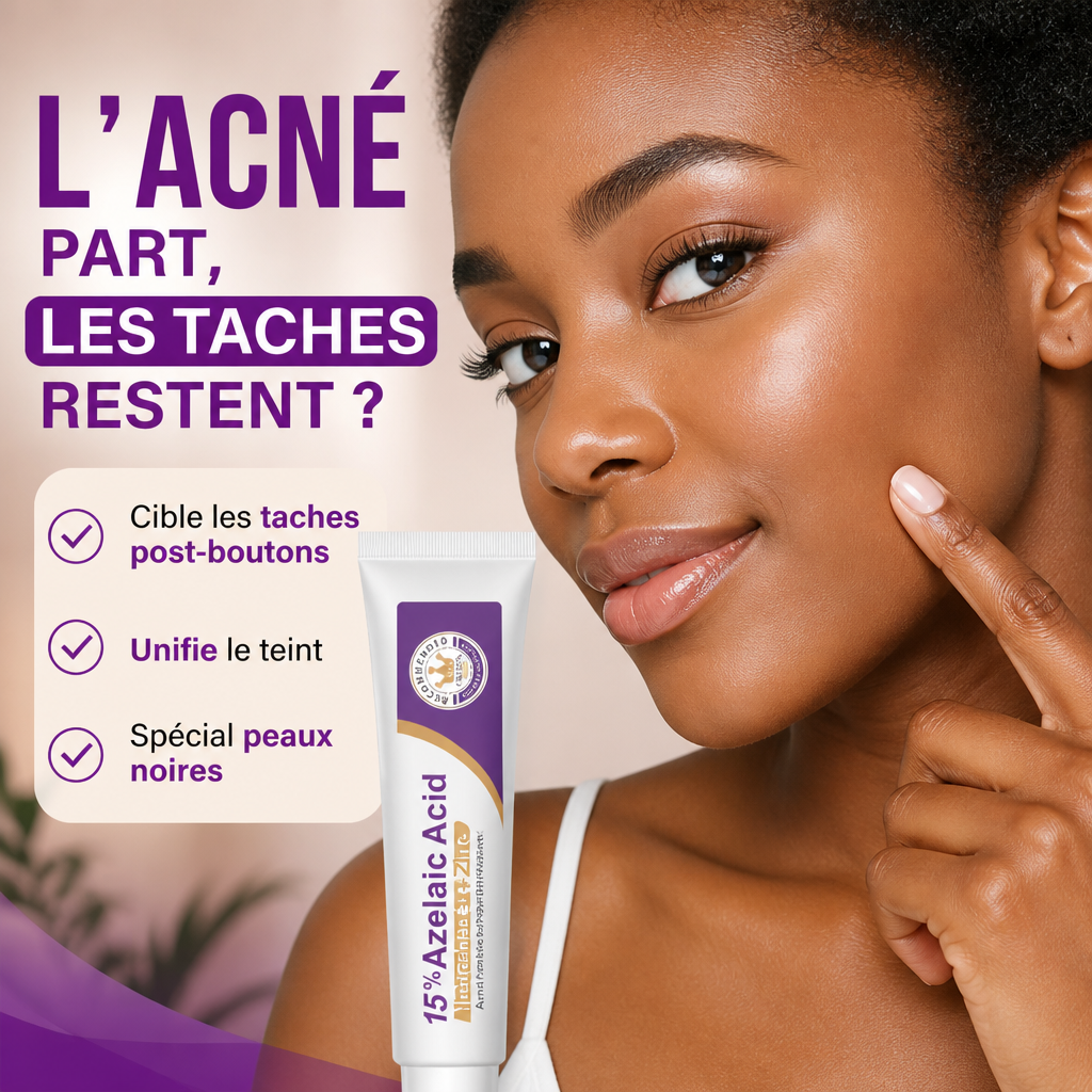 Acide Azélaïque 15% – Crème Anti-Boutons & Anti-Taches (Niacinamide + Vit. C)