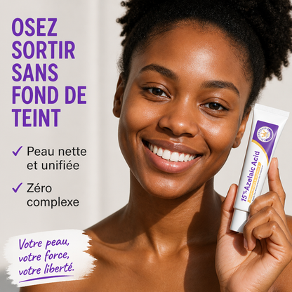 Acide Azélaïque 15% – Crème Anti-Boutons & Anti-Taches (Niacinamide + Vit. C)