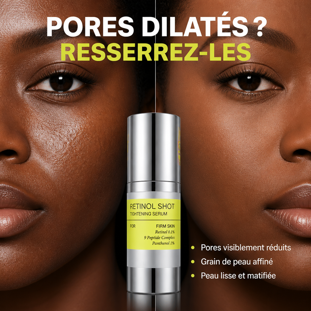 Retinol Shot – Sérum Tenseur Rétinol & 9 Peptides – Effet Lifting 30ml
