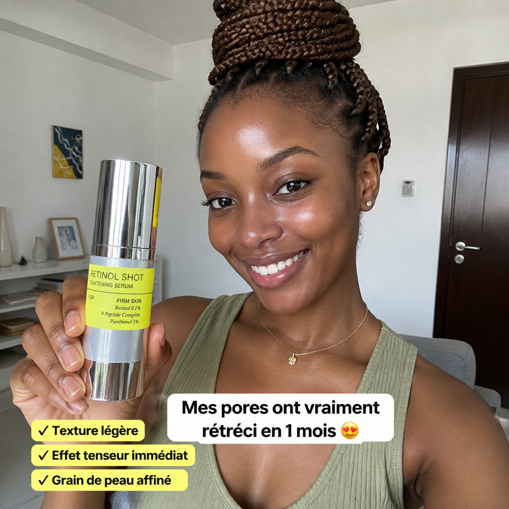 Retinol Shot – Sérum Tenseur Rétinol & 9 Peptides – Effet Lifting 30ml