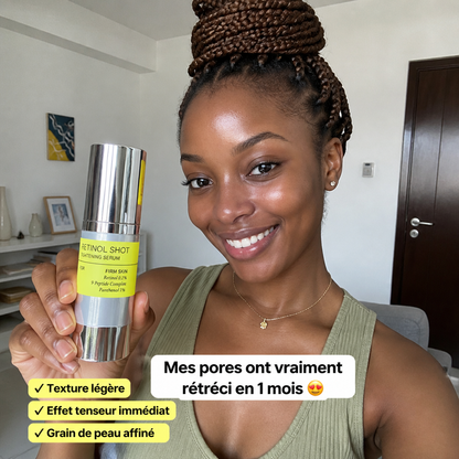 Retinol Shot – Sérum Tenseur Rétinol & 9 Peptides – Effet Lifting 30ml