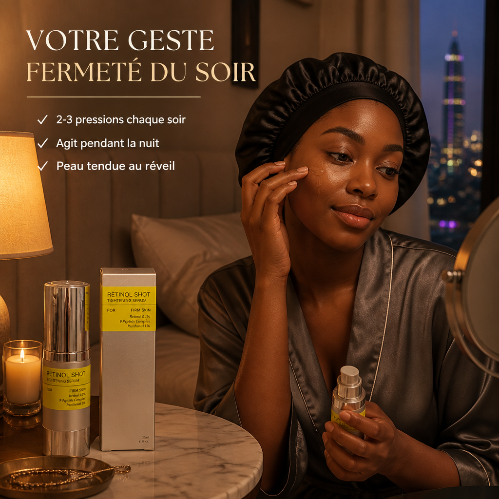 Retinol Shot – Sérum Tenseur Rétinol & 9 Peptides – Effet Lifting 30ml