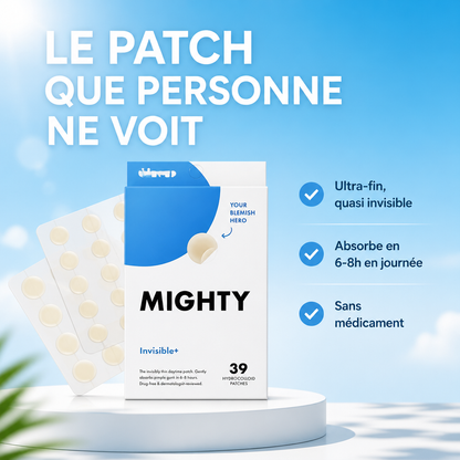 MIGHTY Invisible+ – 39 Patchs Hydrocolloïdes Anti-Boutons Invisibles