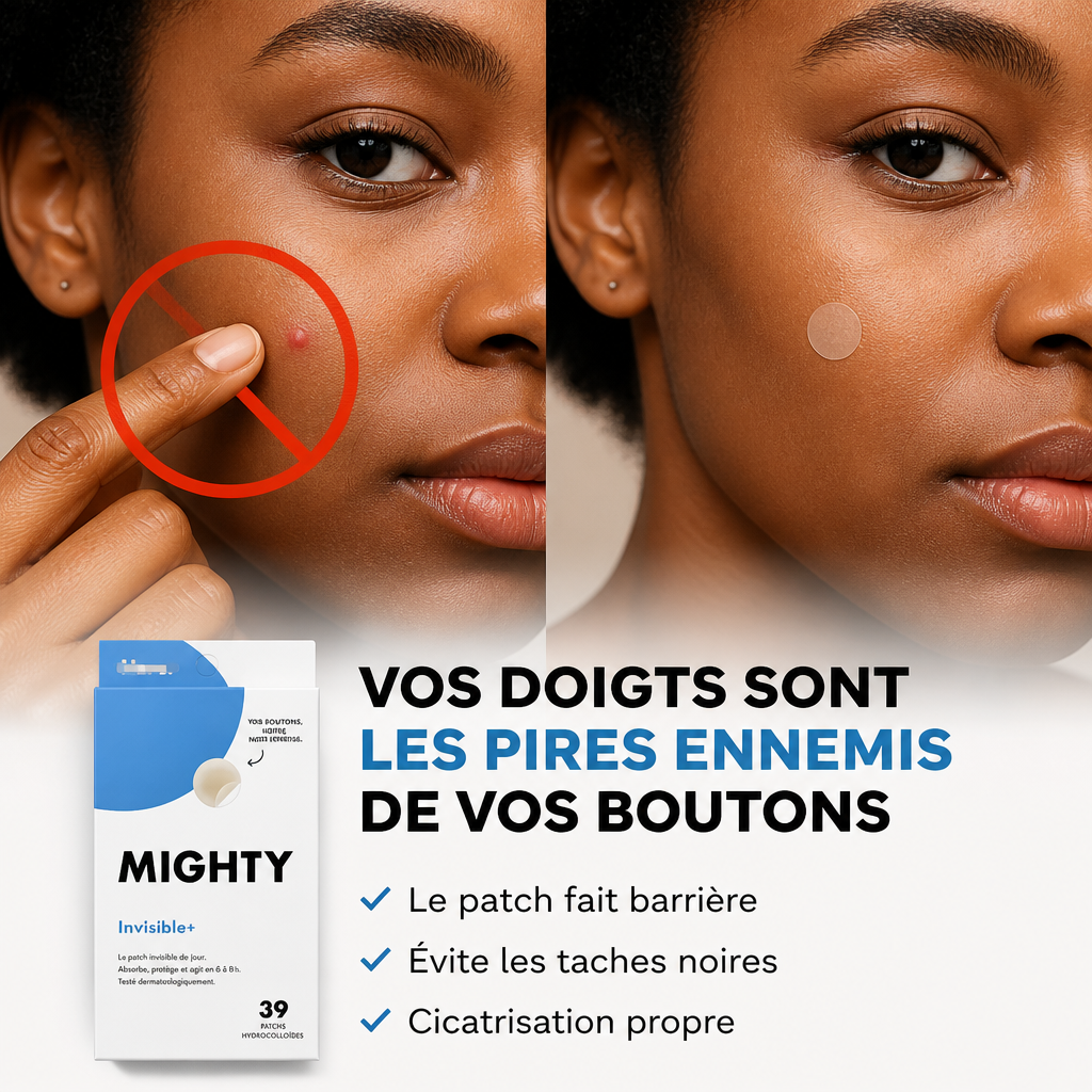 MIGHTY Invisible+ – 39 Patchs Hydrocolloïdes Anti-Boutons Invisibles