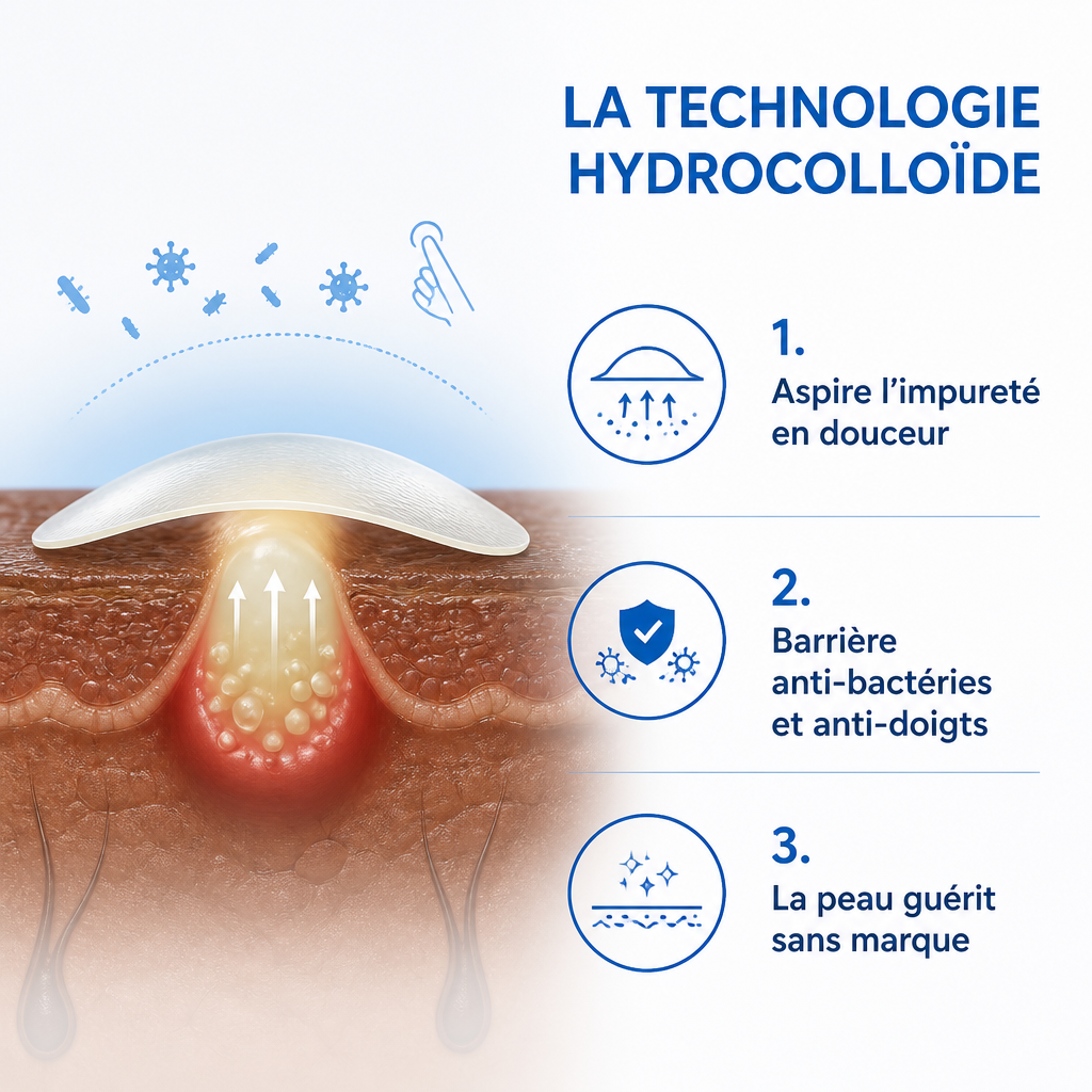 MIGHTY Invisible+ – 39 Patchs Hydrocolloïdes Anti-Boutons Invisibles