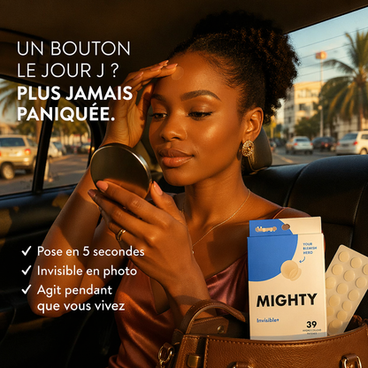 MIGHTY Invisible+ – 39 Patchs Hydrocolloïdes Anti-Boutons Invisibles