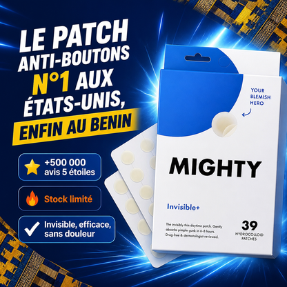 MIGHTY Invisible+ – 39 Patchs Hydrocolloïdes Anti-Boutons Invisibles
