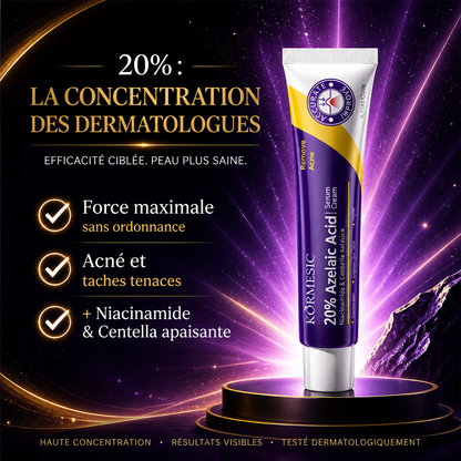 Acide Azélaïque 20% – Concentration Maximale Acné & Taches Résistantes