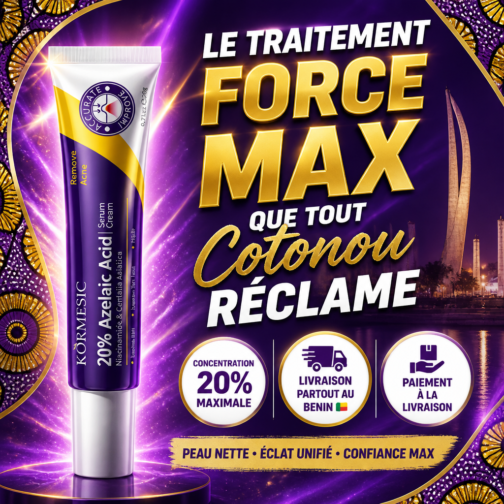 Acide Azélaïque 20% – Concentration Maximale Acné & Taches Résistantes