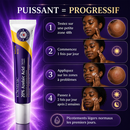 Acide Azélaïque 20% – Concentration Maximale Acné & Taches Résistantes