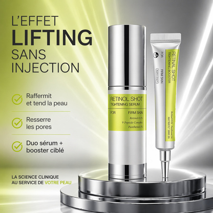 Duo Retinol Shot – Sérum Tenseur + Booster Anti-Relâchement Ciblé