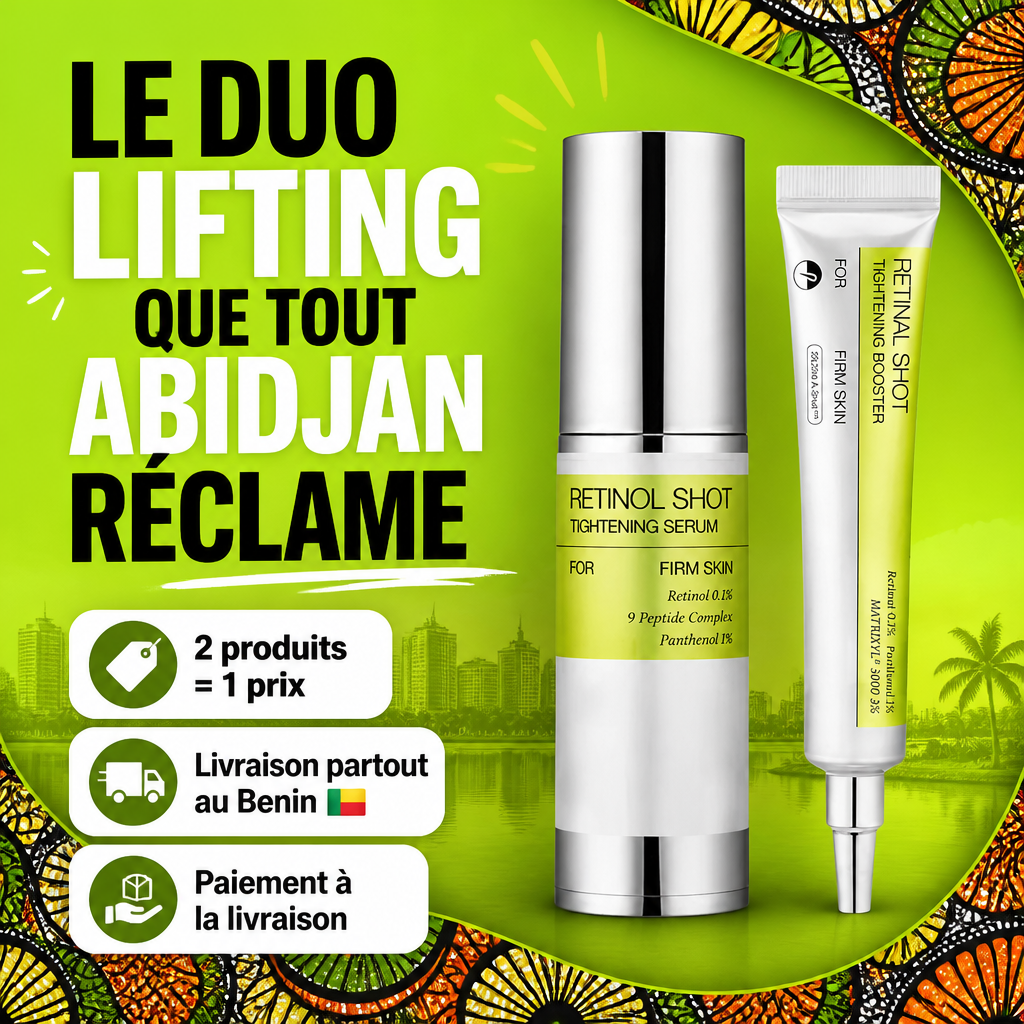 Duo Retinol Shot – Sérum Tenseur + Booster Anti-Relâchement Ciblé