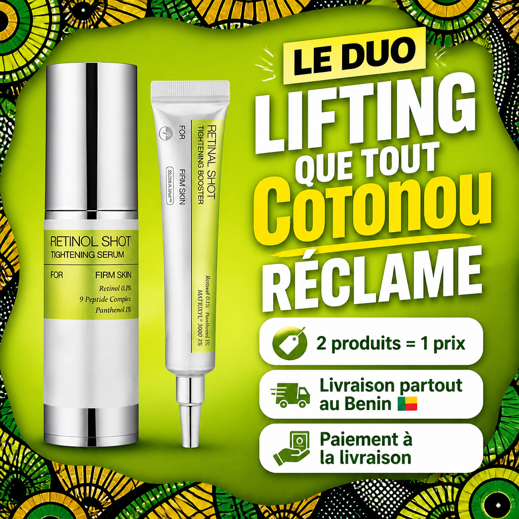 Duo Retinol Shot – Sérum Tenseur + Booster Anti-Relâchement Ciblé