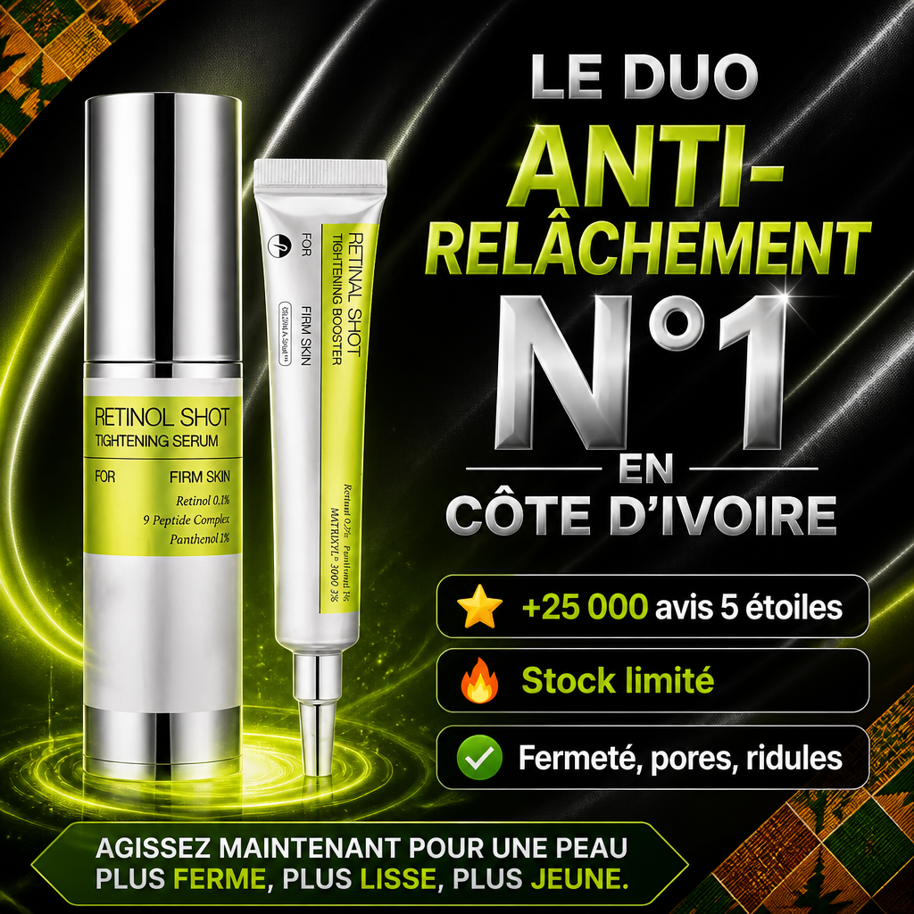 Duo Retinol Shot – Sérum Tenseur + Booster Anti-Relâchement Ciblé