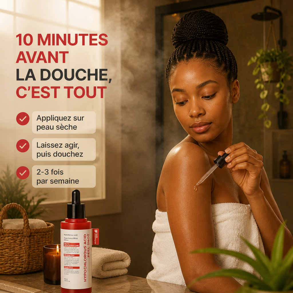 Peel Shot Coréen – Peeling Doux Visage & Corps à l'Acide Hypochloreux 80ml