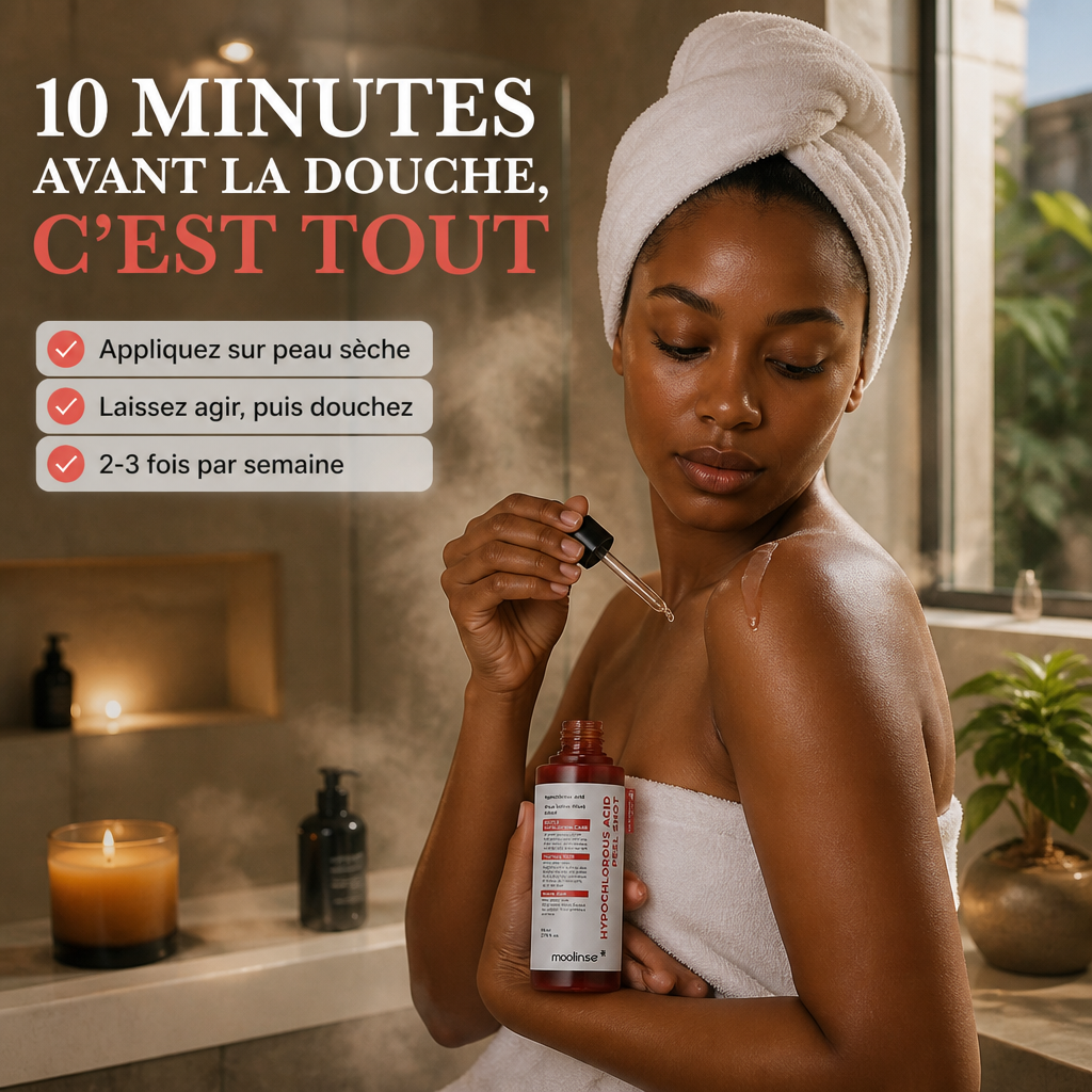 Peel Shot Coréen – Peeling Doux Visage & Corps à l'Acide Hypochloreux 80ml